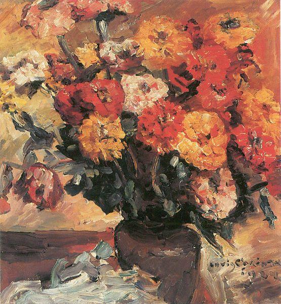 Lovis Corinth Zinnien Germany oil painting art